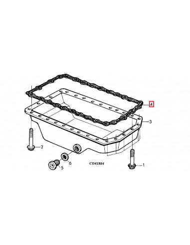 Junta de Carter para Tractores John Deere de las Series 5020, 6000, 6005, 6010, 6020 y 6030