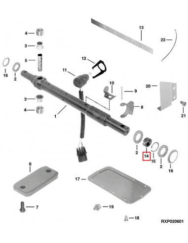 Casquillo de Articulación de la barra de Tiro Original John Deere para las Series 6000 y 7000 de 6 Cilindros