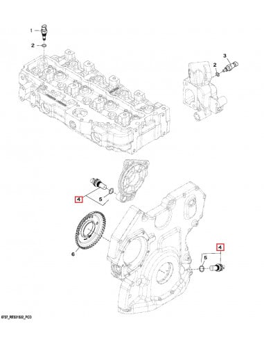 Sensor de Velocidad del Motor Original para Tractores John Deere de las Series 5000, 6000 y 7000