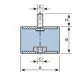 Soporte Taco Silentblock Macho/Hembra Ø30x40