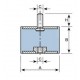 Soporte Taco Silentblock Macho/Hembra Ø50x20