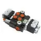Distribuidor Hidráulico eléctrico 2 cuerpos 3/8" doble efecto circuito abierto