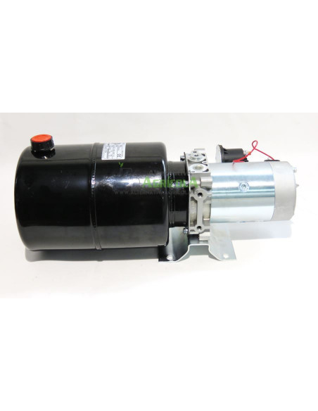 Centralita hidráulica simple efecto 1600w 12v depósito para remolque basculante