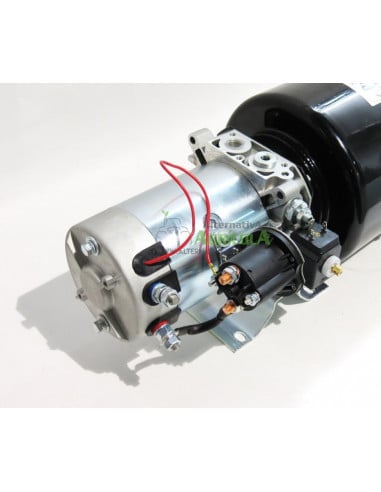 Centralita hidráulica simple efecto 1600w 12v depósito para remolque basculante