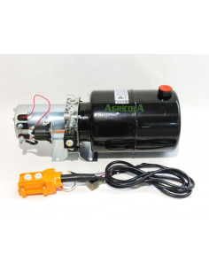 Centralita hidráulica simple efecto 1600w 12v depósito para remolque basculante