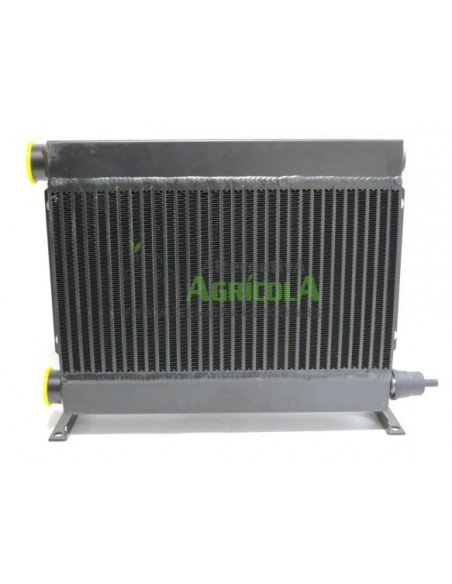 Radiador para  enfriar hasta 200 Litros  aceite hidráulico con electroventilador 12V