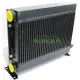 Radiador para  enfriar hasta 200 Litros  aceite hidráulico con electroventilador 12V