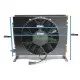 Radiador para  enfriar hasta 200 Litros  aceite hidráulico con electroventilador 12V