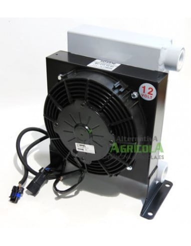 Radiador enfriador Sesino 100 Litros aceite hidráulico con electroventilador 12V