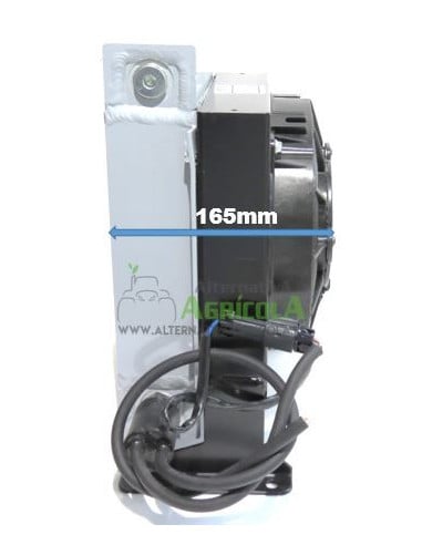 Radiador enfriador Sesino 100 Litros aceite hidráulico con electroventilador 12V