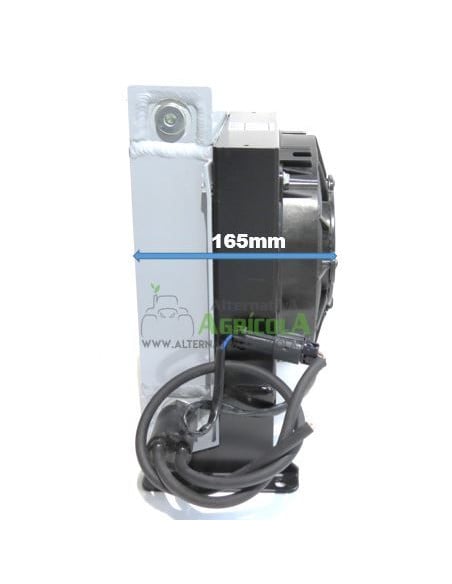 Radiador enfriador Sesino 100 Litros aceite hidráulico con electroventilador 12V