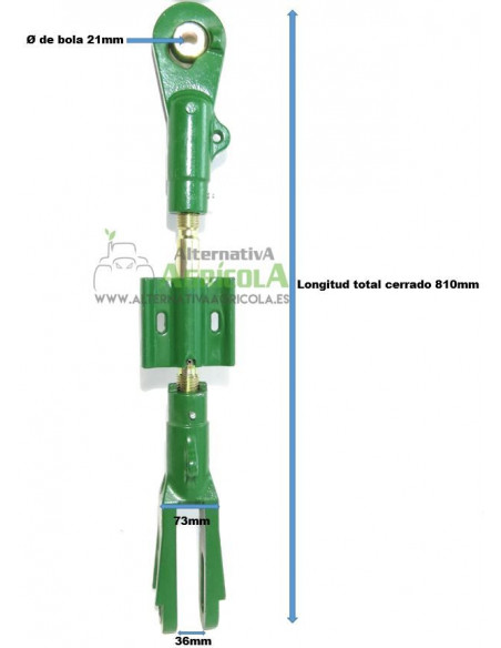 Brazo tensor vertical tractor John Deere Categoria 2 s/6000-6010-6020-6030