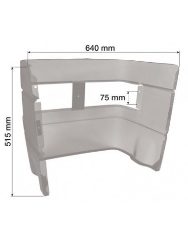 Calandra rejilla frontal capot tractores Fiat, Ford y New Holland