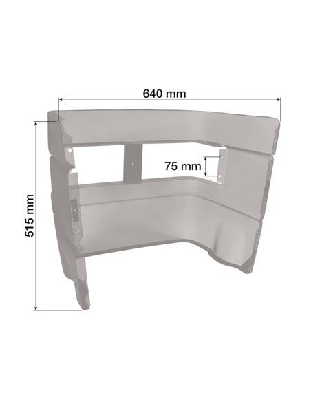 Calandra rejilla frontal capot tractores Fiat, Ford y New Holland
