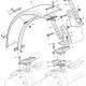 Soporte Izquierdo de fundición para guardabarros tractor John Deere