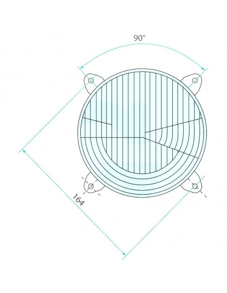 Óptica delantera izquierda / derecha - Ø 145 mm 3654104M92