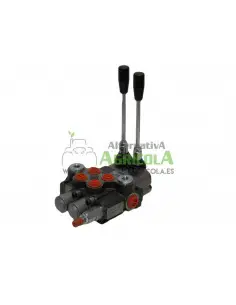 Distribuidor Hidráulico de 2 Palancas 1/2" doble efecto circuito abierto