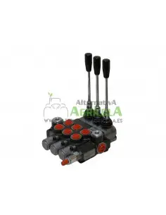 Distribuidor Hidráulico de 3 Palancas 1/2" doble efecto circuito abierto