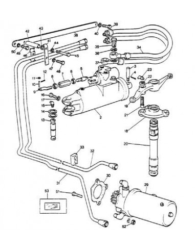 Kit instalacion de dirección hidráulica para tractores Massey Ferguson