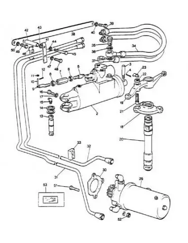 Kit instalacion de dirección hidráulica para tractores Massey Ferguson