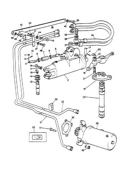 Kit instalacion de dirección hidráulica para tractores Massey Ferguson