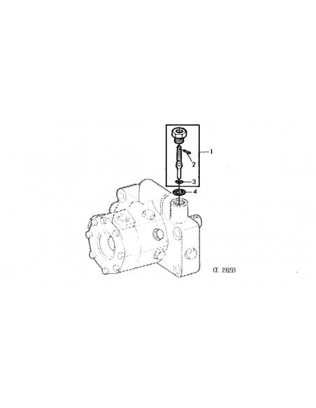 Tornillo de Parada Bomba Hidráulica 23cc y Junta Tórica