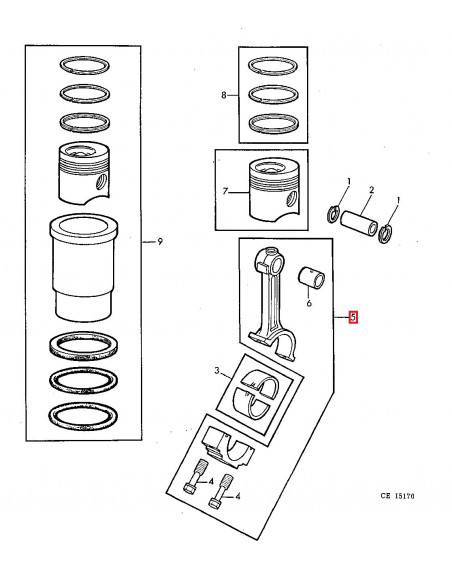 Biela para Tractores John Deere AR55978