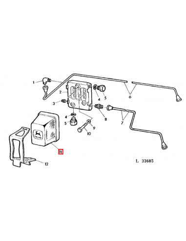 Filtro Gasoil Clarcor de Cristal para Tractores John Deere Series Antiguas