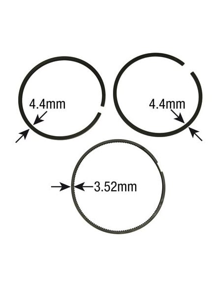 Juego de 3 Segmentos para Pistón de Ø 106,50 mm para Tractores John Deere y Renault/Claas RE66820