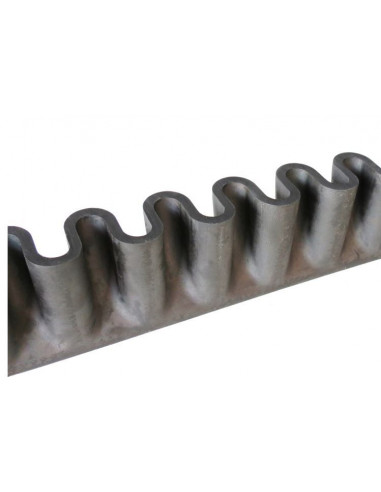 Perfil de goma con refuerzo para cierre tronco base 40mm altura 80mm