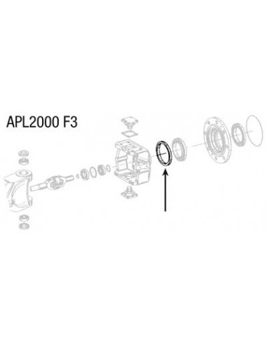 Retén cubo reductor puente delantero para Tractores John Deere, Deutz y Fendt 150,15x178x13/16