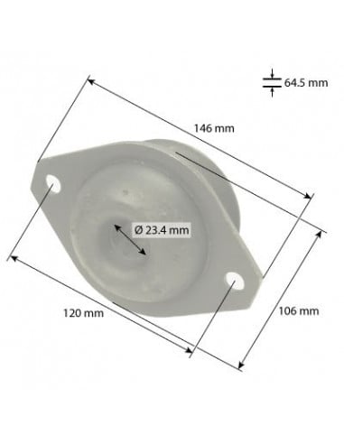 Taco Silentblock cabina Tractores Fiat, Ford y New Holland