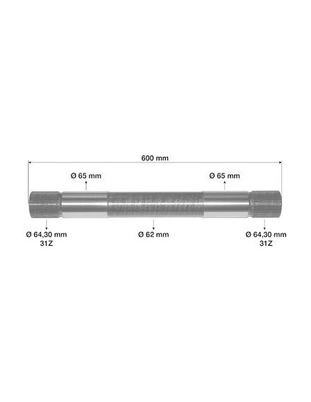 Eje elevador John Deere L152475