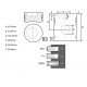 Pistón motor Ø 104mm para tractor con turbo New Holland, Ford, Fiat