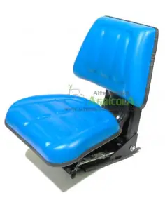 Asiento universal azul para tractor base plana