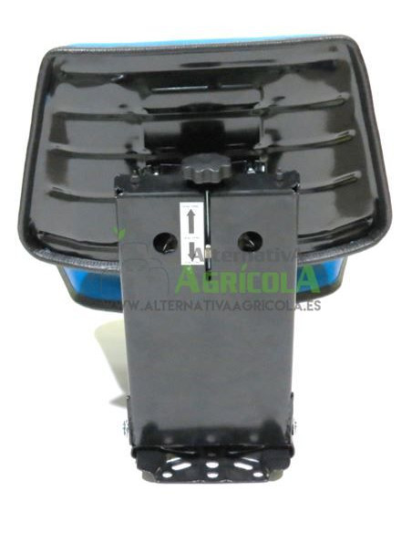 Asiento universal azul para tractor base plana