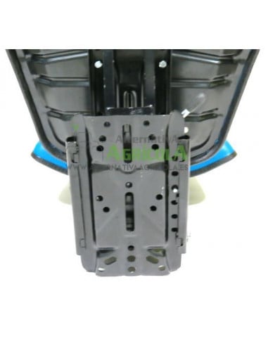 Asiento universal azul para tractor base plana