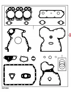 Juego de Juntas Completo para Tractores John Deere de 3 Cilindros Series 5000, 5005, 5010 y 5020