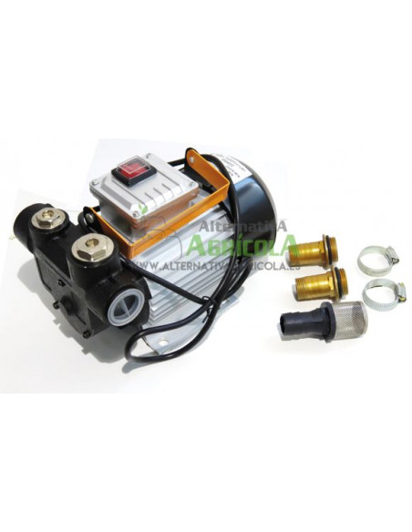 Bomba trasvase gasoil eléctrica 220v 60 litros/minuto con accesorios