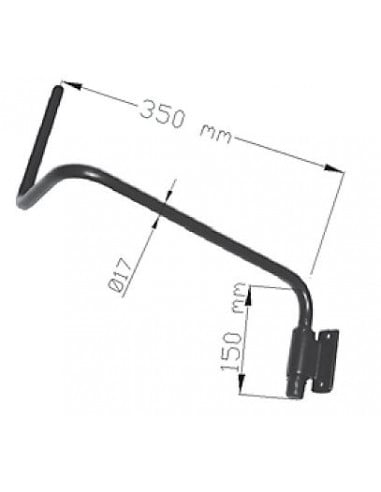 Brazo espejo retrovisor universal para tractor