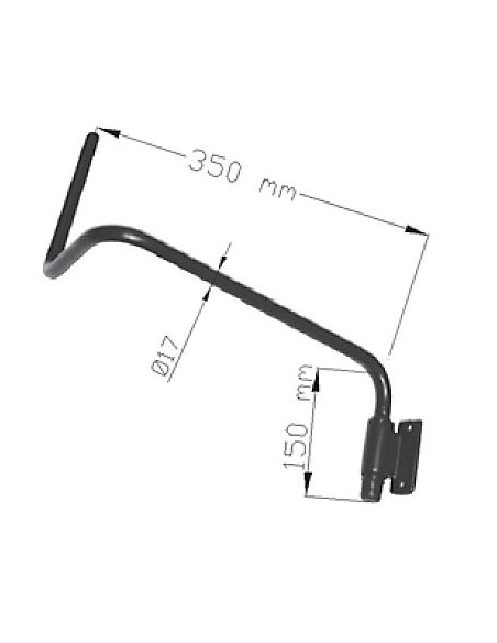 Brazo espejo retrovisor universal para tractor