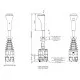 Joystick palanca 4 funciones para sirgas de cable