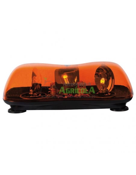 Rotativo magnético doble dual 12v con lamparas H1