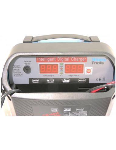 Cargador de batería inteligente automático 12/24 40 amperios carga rápida