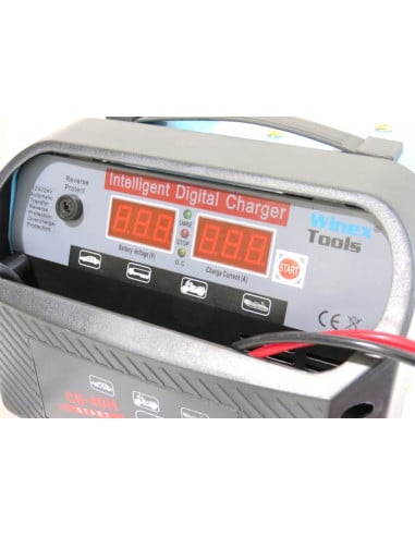 Cargador de batería inteligente automático 12/24 40 amperios carga rápida