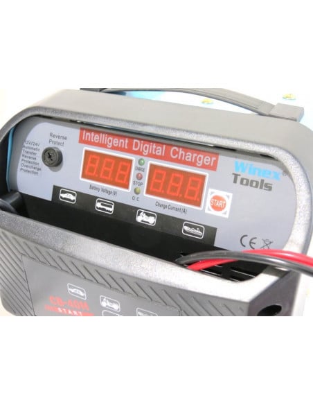 Cargador de batería inteligente automático 12/24 40 amperios carga rápida