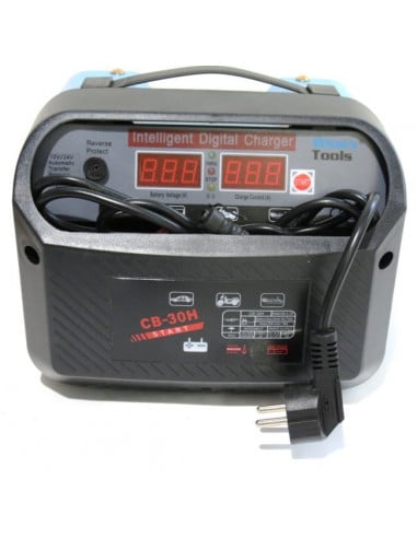 Cargador de batería inteligente automático 12/24 30 amperios carga rápida