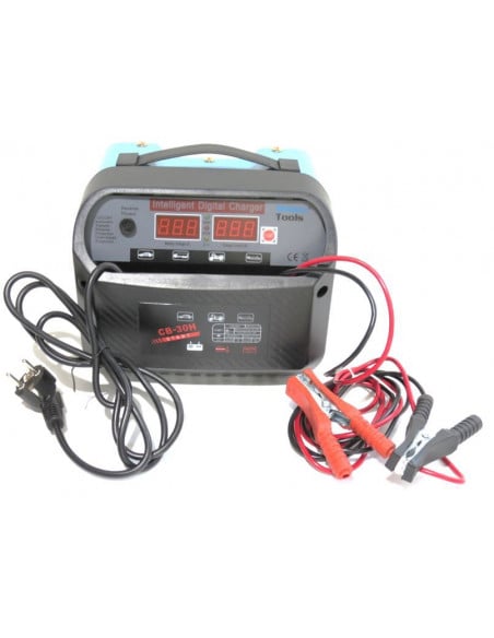 Cargador de batería inteligente automático 12/24 30 amperios carga rápida