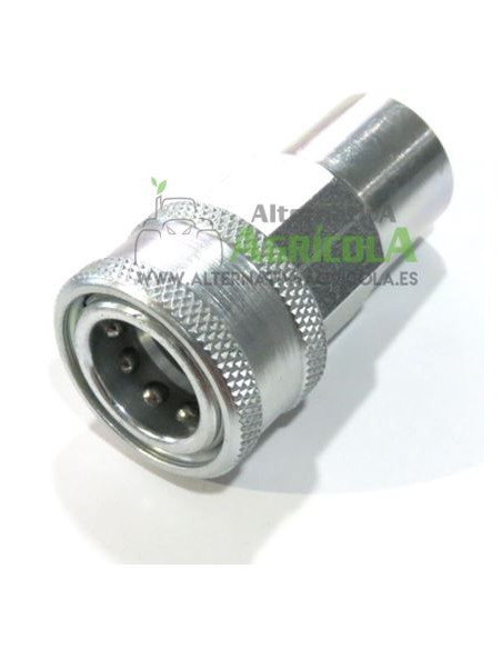 Enchufe hidráulico rápido hembra punzón de 3/8" (17mm)