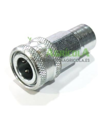 Enchufe hidráulico rápido hembra punzón de 1/4" (13mm)